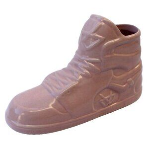 New Pink Large Shoe Sneaker High Top Planter Vase Room Decor